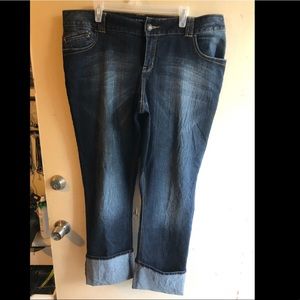 Lane Bryant cuffed straight leg jean